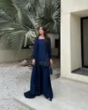Tew Pure Natural Crep Silk With Embroidery Sequence Work Top With Sharara Dupatta Wholesale Market In Surat With Price